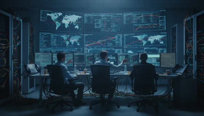 Illustration of noc: An abbreviation for 'network operations center'.