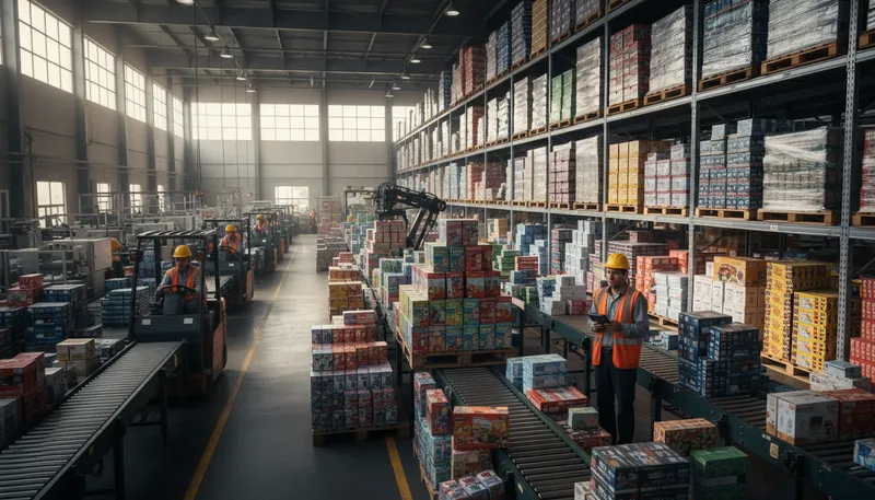 Illustration of make to stock: produce items in advance for inventory.