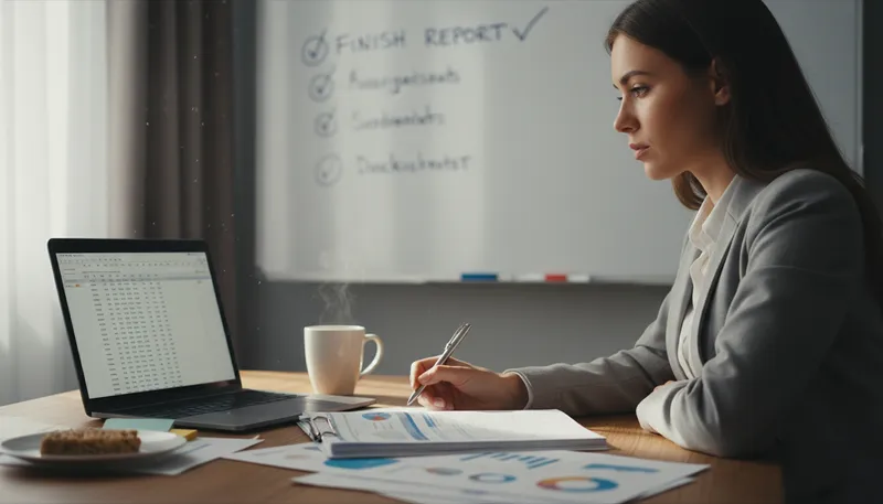 Illustration of first thing's first: Prioritize the most important task first.