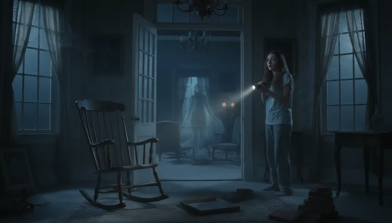 Illustration of paranormal: Beyond normal; involving supernatural events.