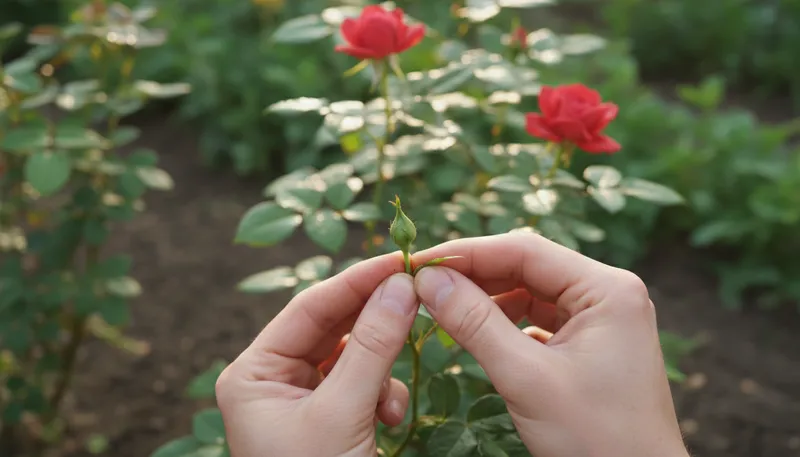 Illustration of nip in the bud: to stop something before it grows