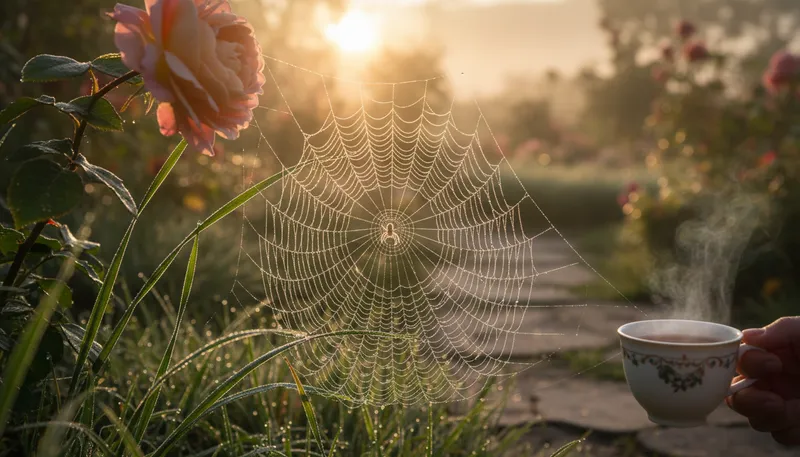 Illustration of glisten: To shine with a sparkling light.