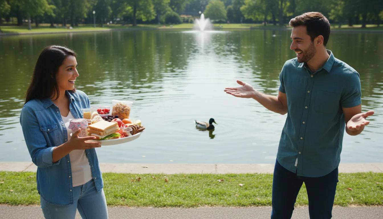 Illustration von can a duck swim: a rhetorical question meaning yes