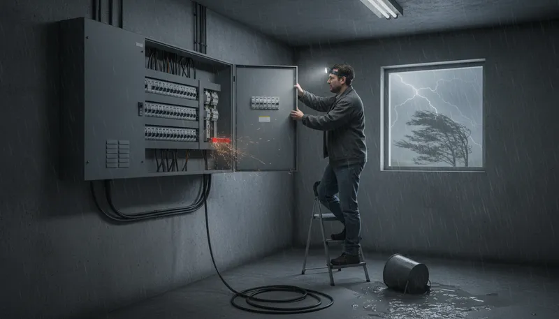 Illustration of cb: circuit breaker in electrical systems