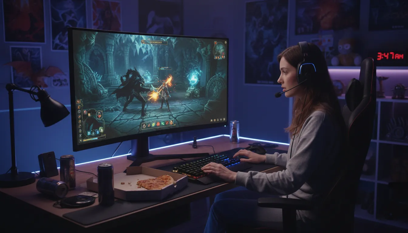 Illustration von RuneScape: A popular online multiplayer role-playing game.