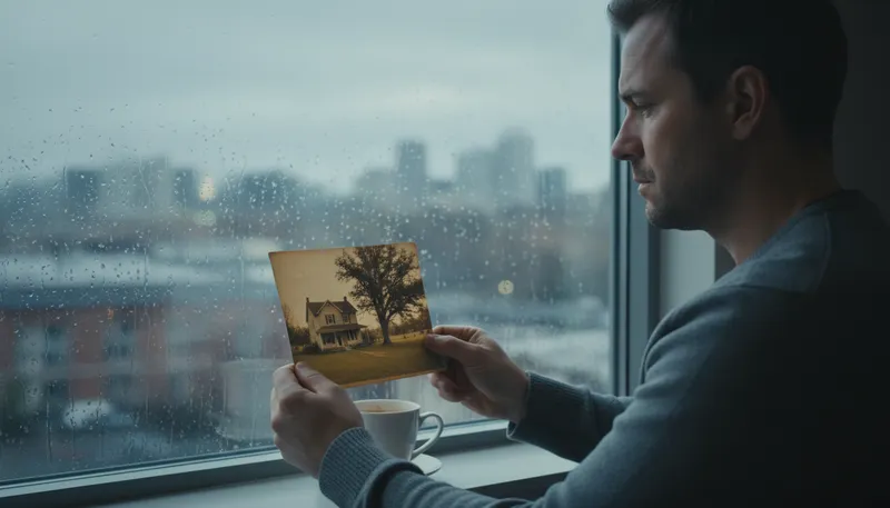 Illustration of pine: to long for or miss something