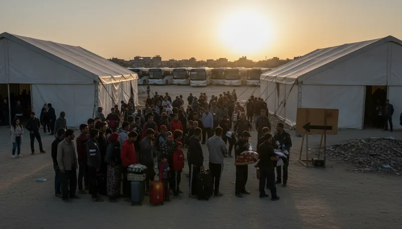 Illustration of repatriate: To return someone to their home country.