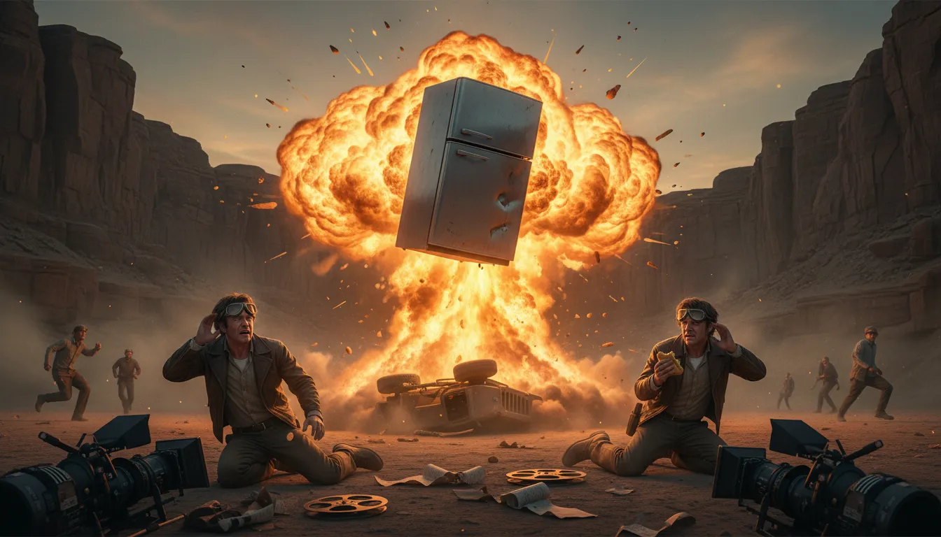 nuke the fridge का चित्र: to ruin a movie series with an absurd plot