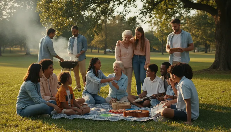Illustration of kinship: A connection based on family or relationship.