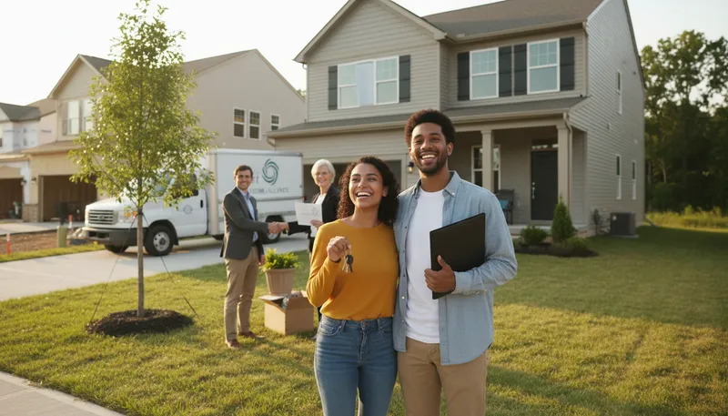 Illustration of fha: Federal Housing Administration, supports home financing.