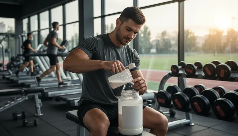 Illustration of creatine: A compound helping to supply energy to muscles.