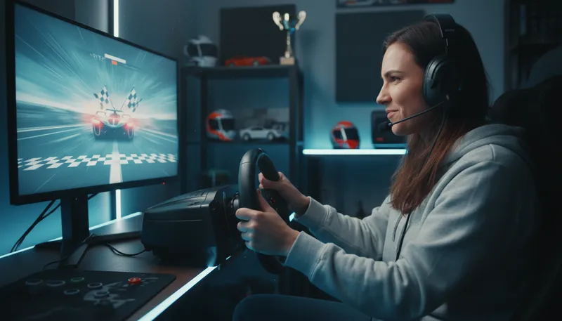 Illustration of joystick: A control device used for video games.