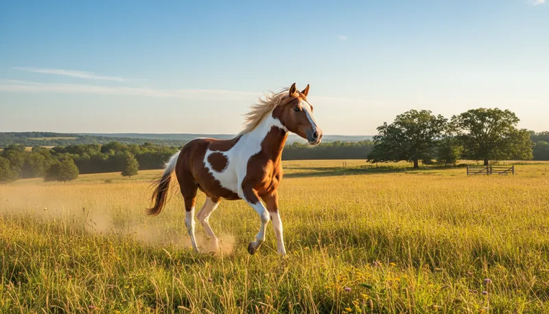 Illustration of pinto: A type of spotted horse or bean.