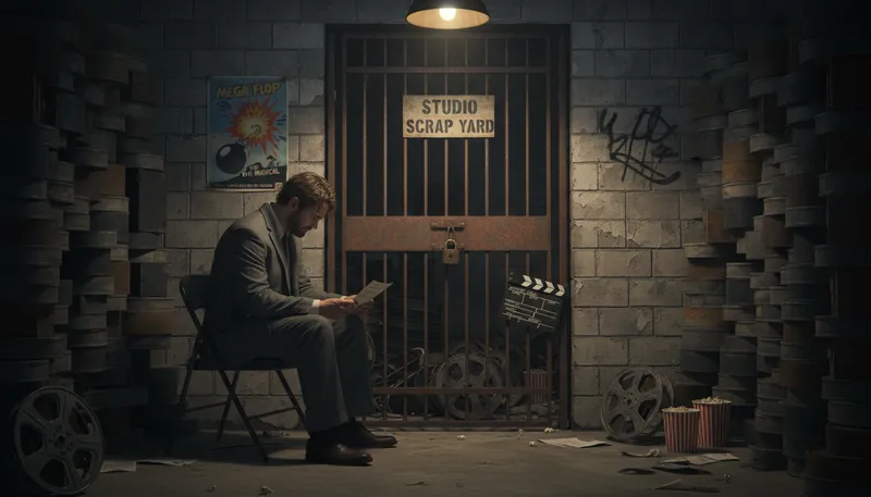 Illustration of movie jail: A period of creative stagnation for filmmakers.