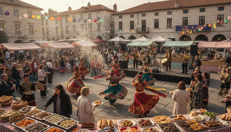 Illustration of ethnic: related to a specific culture or group