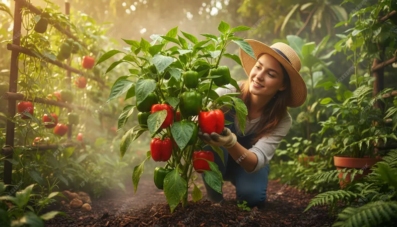Illustration of pepper: plant of the genus Piper