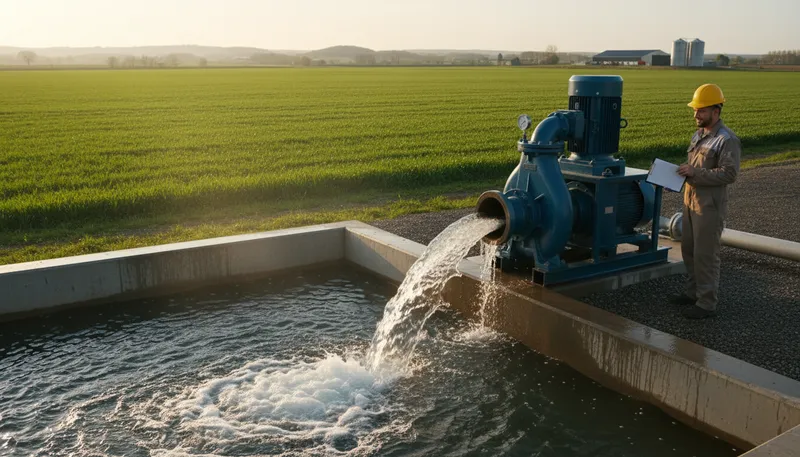 Illustration of gpm: Gallons per minute; a flow measurement.
