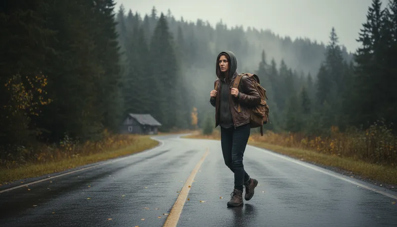Illustration of run away from: To escape or avoid something difficult.