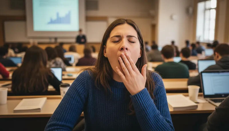 Illustration of yawn: To open the mouth wide and inhale deeply.