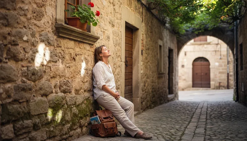 Illustration of lean: To rest against something for support.