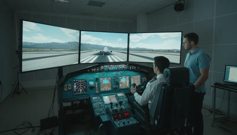 Illustration of simulation: a model that replicates real-world processes.
