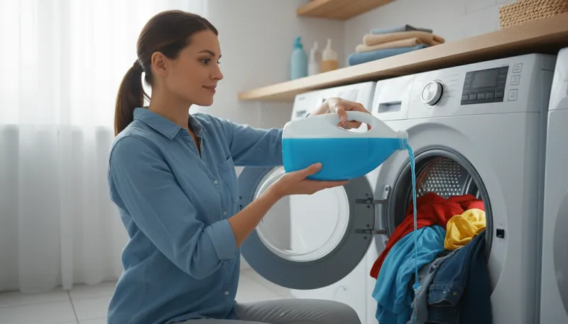 Illustration of detergent: a substance used for cleaning, especially laundry.