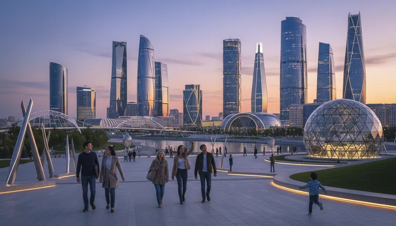 Illustration of astana: The capital city of Kazakhstan.