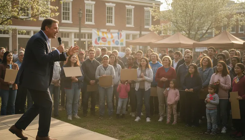 Illustration of huckabee: A political figure and former governor of Arkansas.