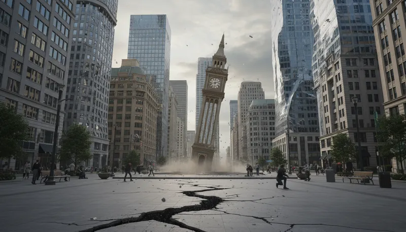 Illustration of epicenter: The point on Earth's surface above an earthquake.