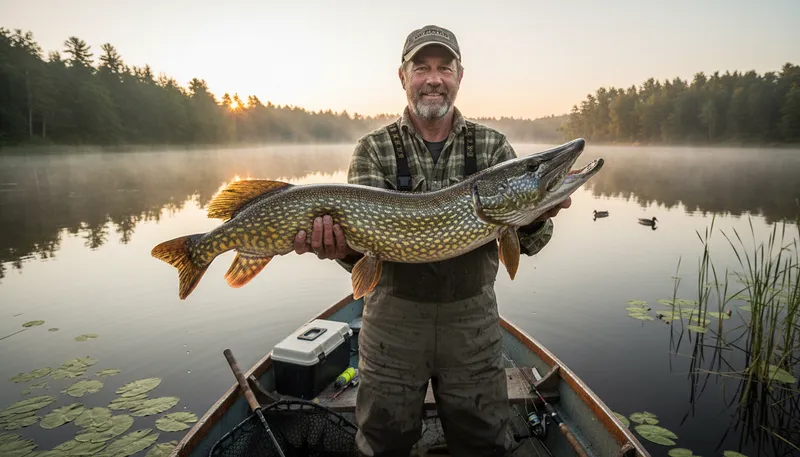 Illustration of pyke: A type of fish, often called a pike.