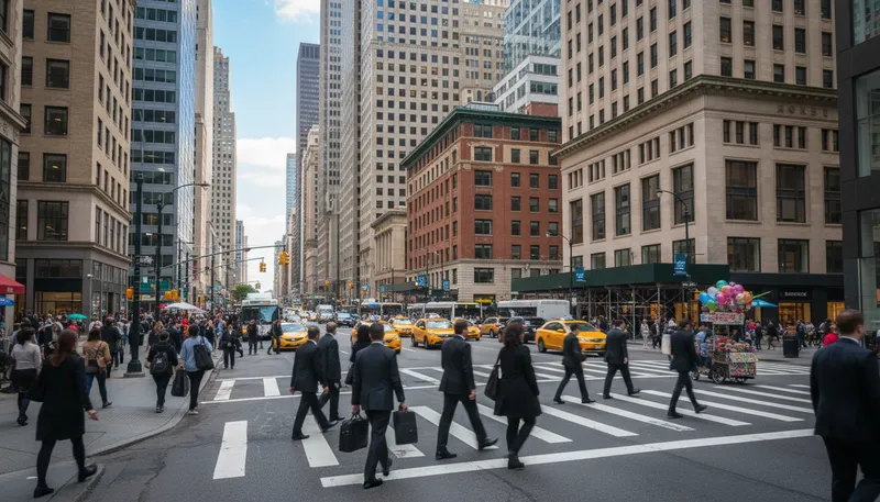 Illustration of cbd: central area for business and commerce