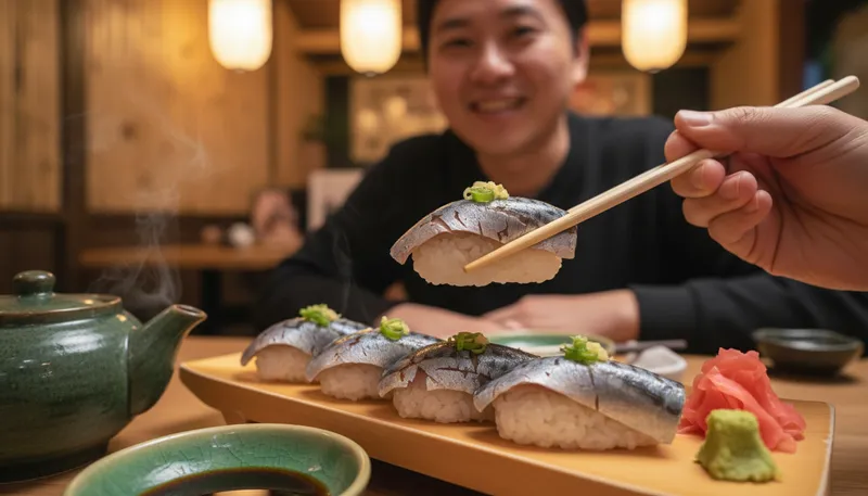 Illustration of saba: Japanese mackerel, a type of fish