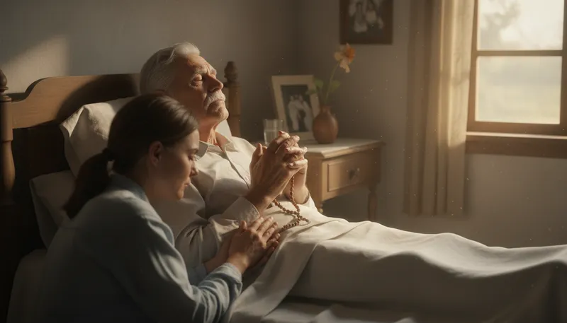 Illustration of deathbed conversion: a change of belief before dying