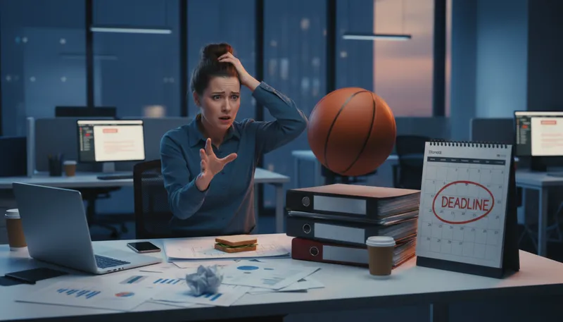 Illustration of drop the ball: fail to do something important.