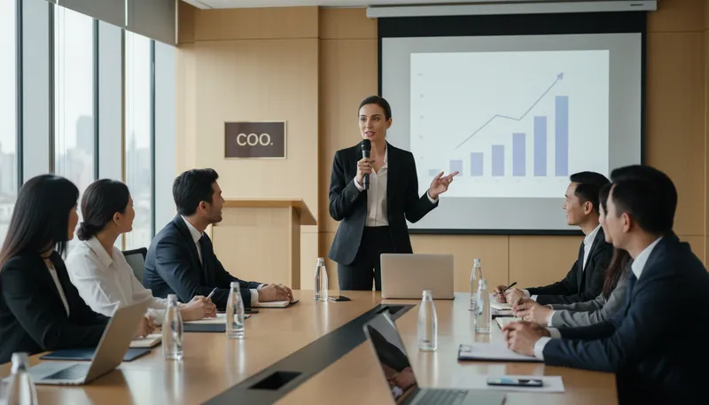 Illustration of coo: an abbreviation for Chief Operating Officer position
