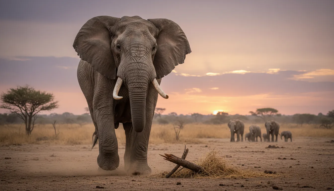 Illustrazione di rogue: wild animal living apart from the herd