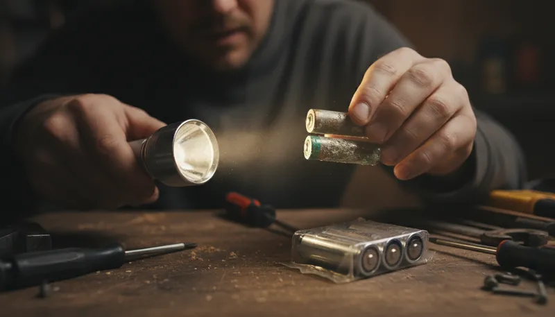 Illustration of battery: Device that stores and provides electrical energy.