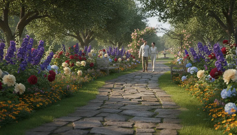 Illustration of walkway: A path for walking.