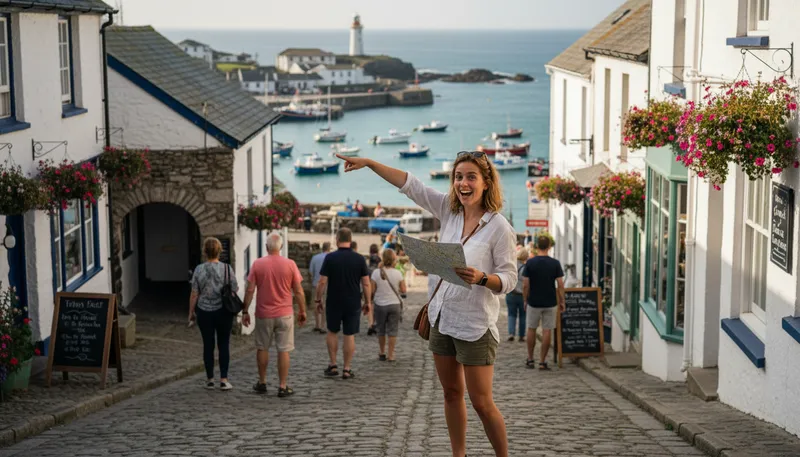 Illustration of emmet: Cornish term for a tourist