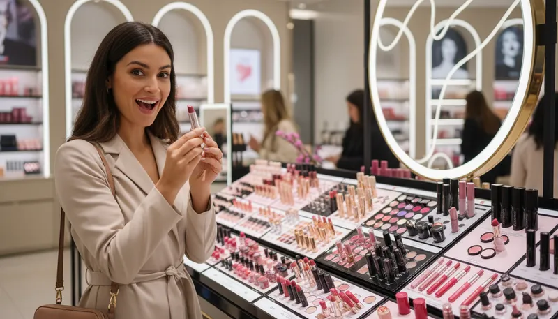 Illustration of sephora: A popular beauty retail store chain.