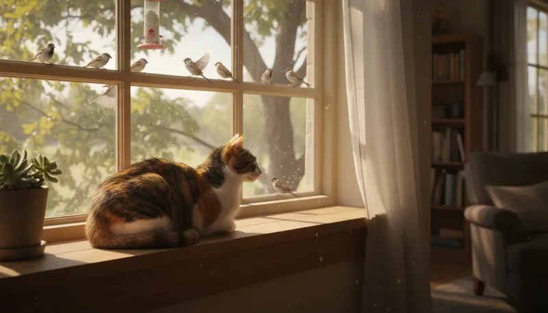 Illustration of sill: The ledge at the bottom of a window.
