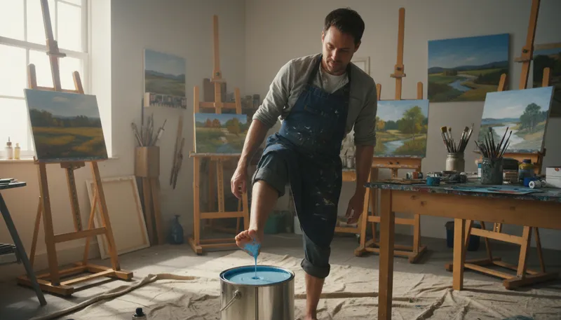 Illustration of dip a toe into: to try something in a small way first