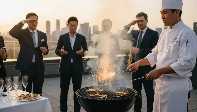 Illustration of all sizzle and no steak: showy but lacking substance