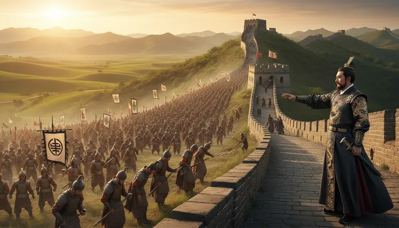 Illustration of qin: ancient Chinese dynasty known for unification