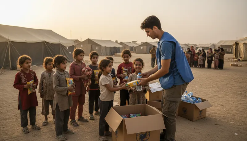 Illustration of unicef: An organization helping children worldwide.