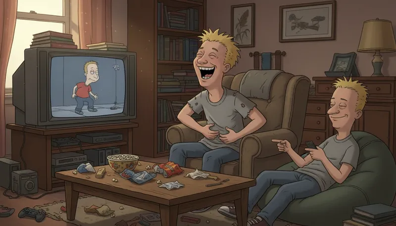 Illustration of beavis: A character known for humor and antics.