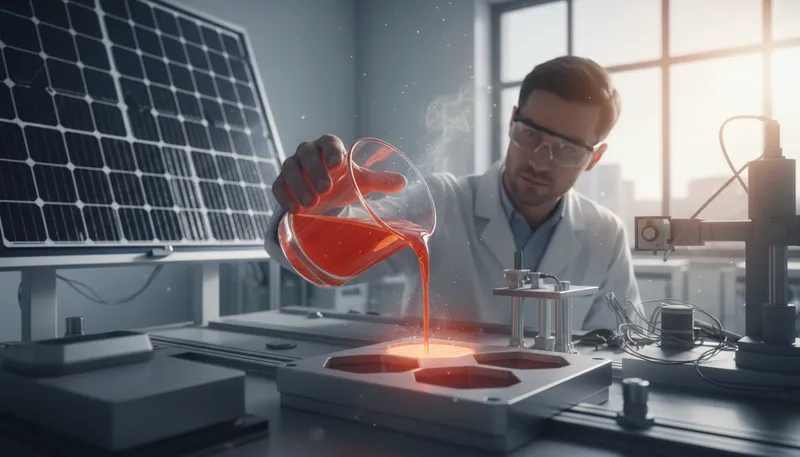 Illustration of selenium: A chemical element used in electronics.