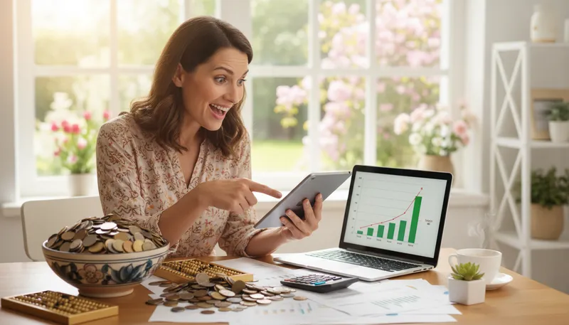 Illustration of earnings: Money obtained in return for work or investment.