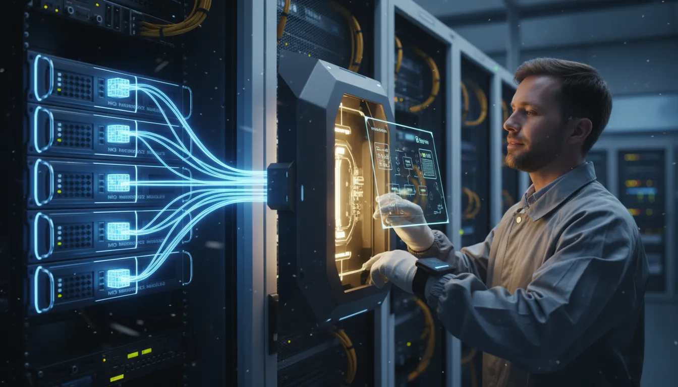 Ilustrasi MQ: A system that stores messages between computer applications.