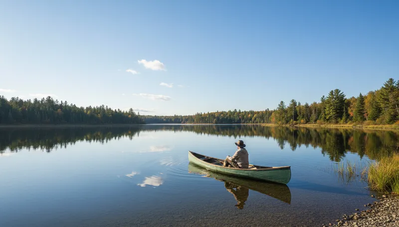 Illustration of placid: Calm and peaceful, free from disturbance.